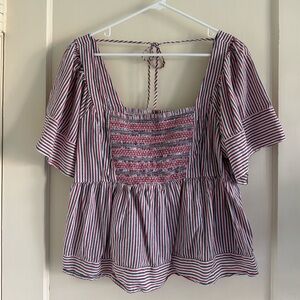 Red, White & Blue striped Old Navy top, Size XL